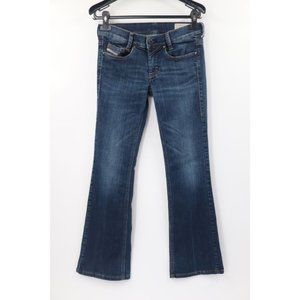 diesel women’s sz 25 W27 lowboot slim bootcut low waist stretch jeans wash 0808s